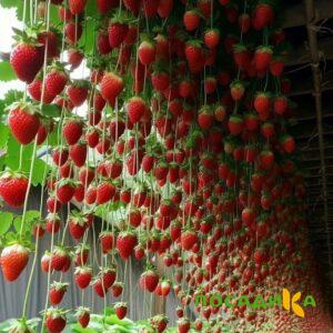 Клубника ампельная Анастасия купить по цене от 370р. в интернет-магазине «Посадика» с доставкой почтой в в Болотноее и по всей России – [изображение №1].